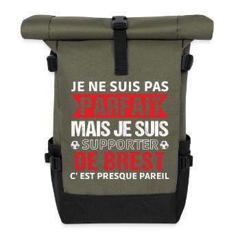 Brest Supporter Brest Football Gift - Roll Top Backpack - olive/black - Front