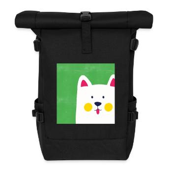 Amoureux des chiens - Sac à dos roll top - noir - Devant