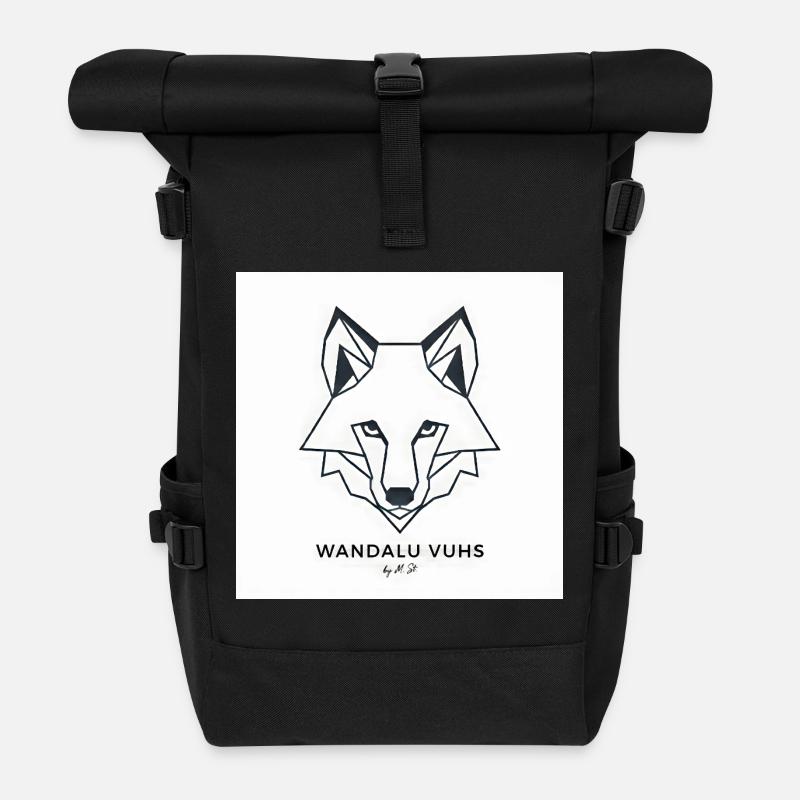 Wandalu Vuhs Fox - Sac à dos roll top - noir