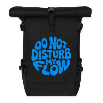 Störe meinen Fluss nicht - Rolltop Rucksack - Schwarz - Vorne