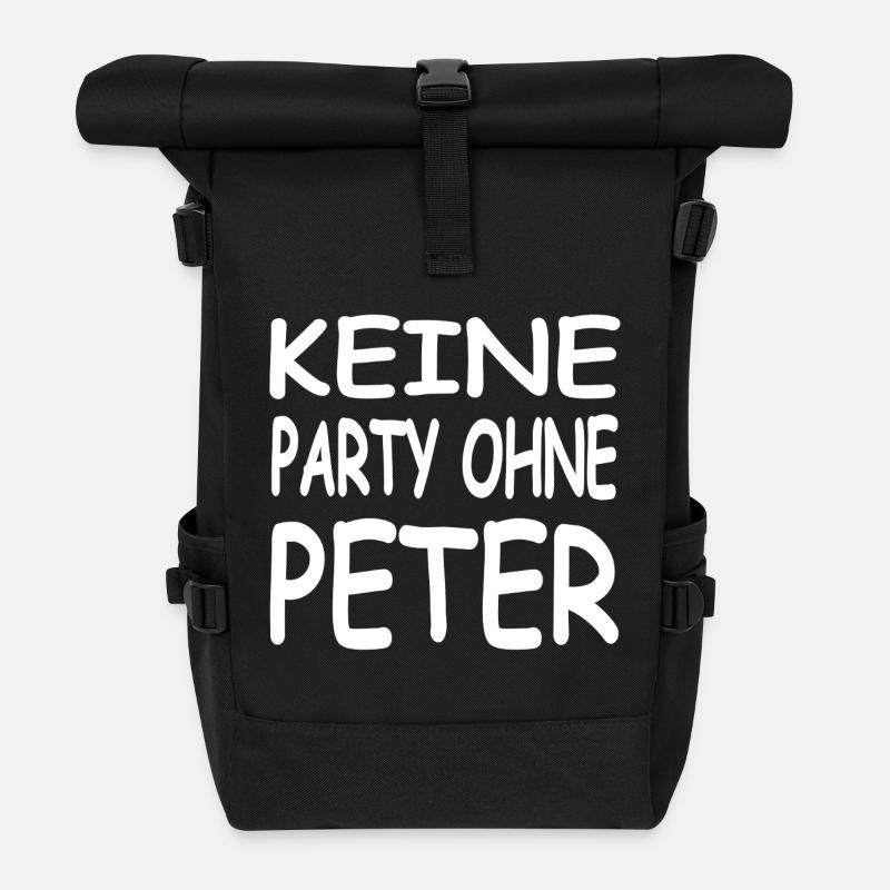 Peter - Rolltop Rucksack - Schwarz