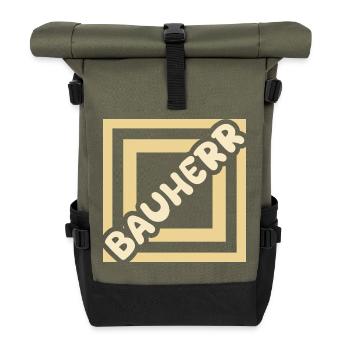 Job Builder - Roll Top Backpack - olive/black - Front