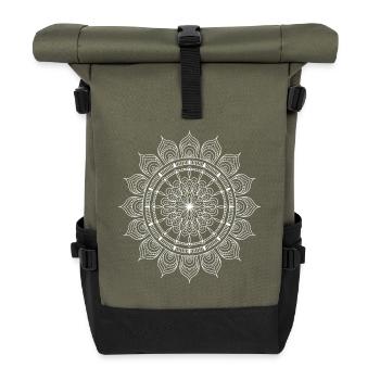 Mandala - Rolltop Rucksack - Olive/Schwarz - Vorne