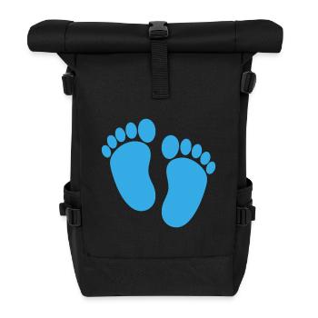 Baby feet - Roll Top Backpack - black - Front