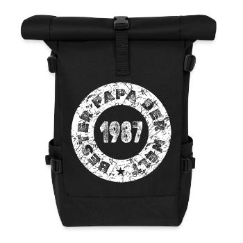 1987 - Roll Top Backpack - black - Front