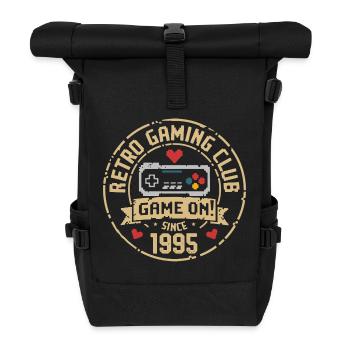 Vintage 1995 Geburtstag 1995 Geschenk 1995  - Rolltop Rucksack - Schwarz - Vorne
