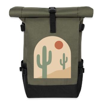 Desert Arch Serenity - Rolltop Rucksack - Olive/Schwarz - Vorne