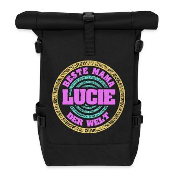 Mama Lucie - Rolltop Rucksack - Schwarz - Vorne