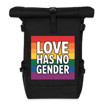 L’amour n’a pas de genre - Pride Tee - Sac à dos roll top - noir - Devant
