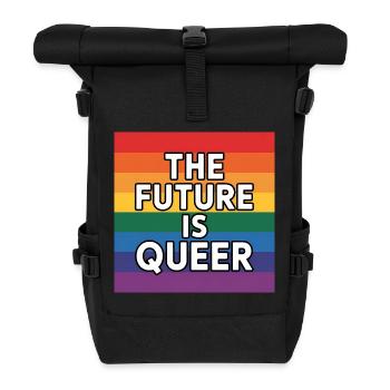 L’avenir est queer - Pride Tee - Sac à dos roll top - noir - Devant