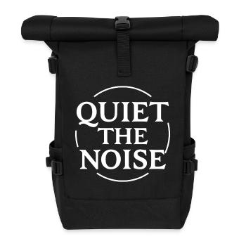 Faites taire la déclaration de bruit en cercle pour la concentration - Sac à dos roll top - noir - Devant