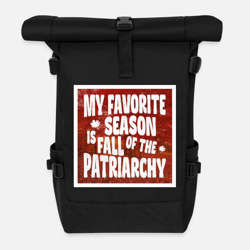 Ma saison préférée est La Chute du Patriarcat - Sac à dos roll top - noir