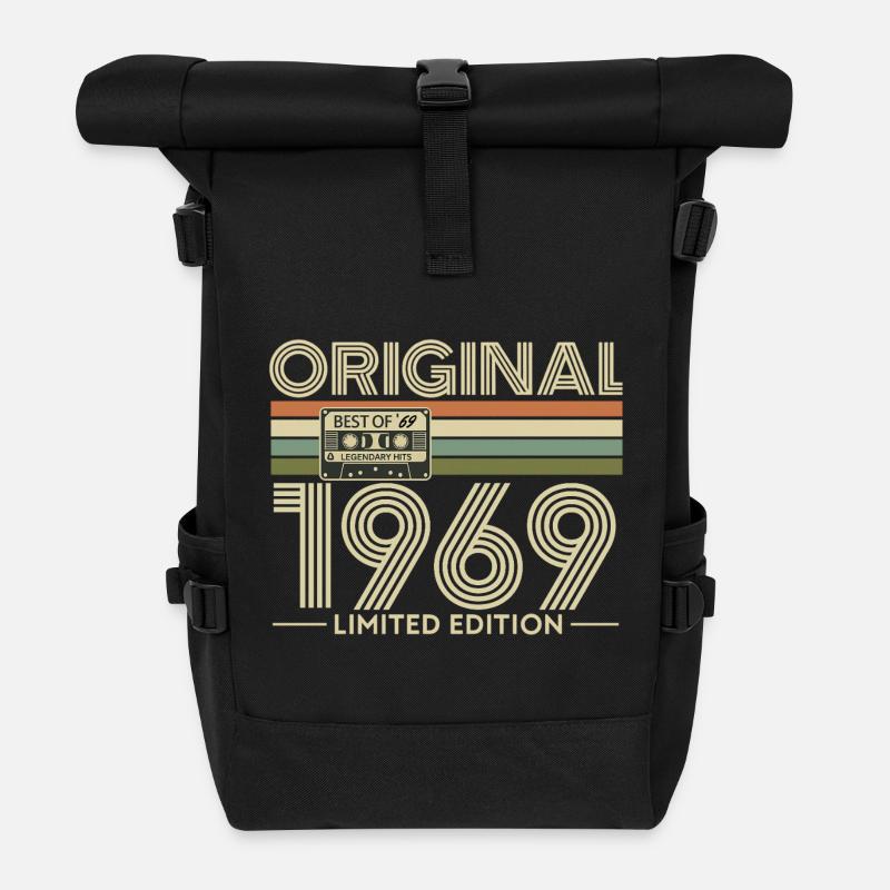 Original 1969 Limited Edition - Rolltop Rucksack - Schwarz