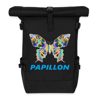 PAPILLON - Rolltop Rucksack - Schwarz - Vorne