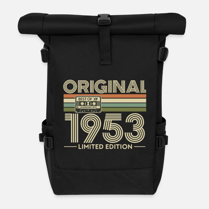 1953 Limited Edition Retro Cassette - Sac à dos roll top - noir