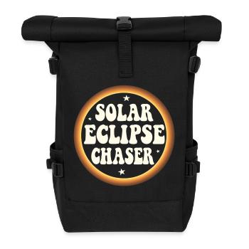 Solar eclipse chaser - Rolltop Rucksack - Schwarz - Vorne