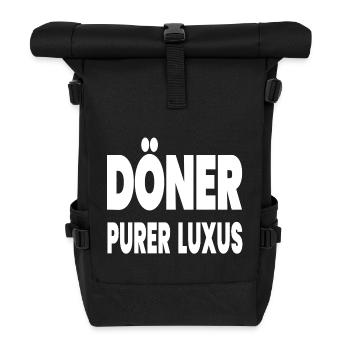 Döner - Rolltop Rucksack - Schwarz - Vorne