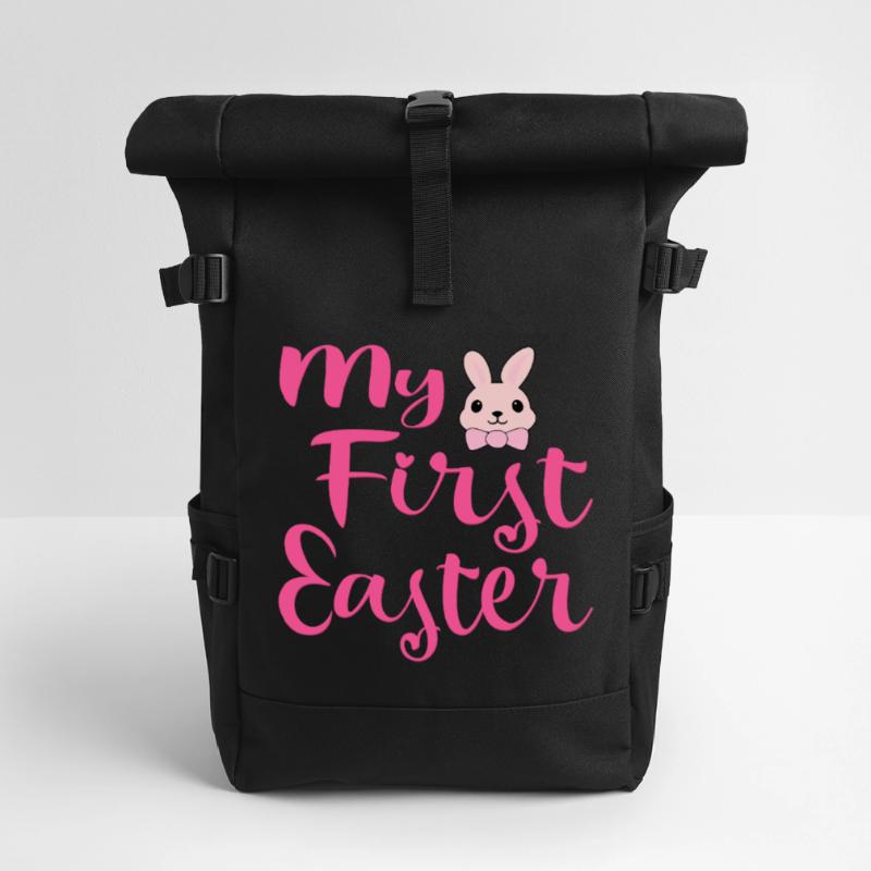 My First Easter Rabbit Roll Top Backpack