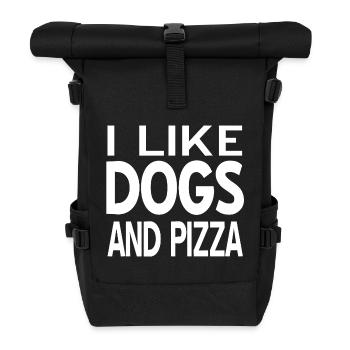 canine - Roll Top Backpack - black - Front