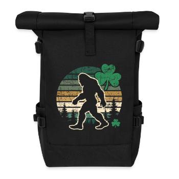 Big Foot St. Patricks Day - Rolltop Rucksack - Schwarz - Vorne