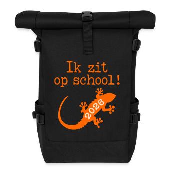 Ich bin in der Schule - Rolltop Rucksack - Schwarz - Vorne