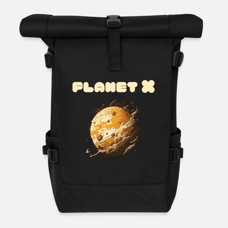 Planet X Planet 9 - Roll Top Backpack - black