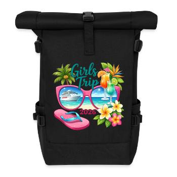 Girls Trip 2026 Cruise Vacation - Roll Top Backpack - black - Front
