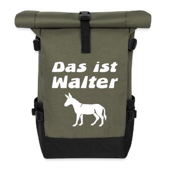 Esel - Rolltop Rucksack - Olive/Schwarz - Vorne