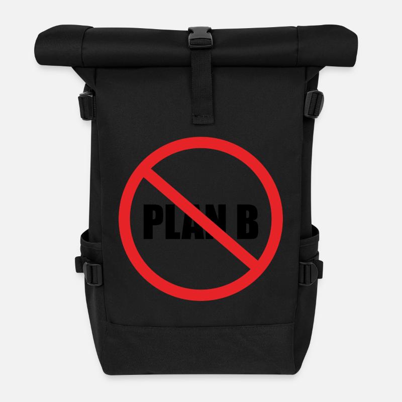 No Plan B - Rolltop Rucksack - Schwarz
