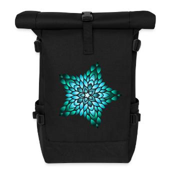 Glow of the Ocean Star - Roll Top Backpack - black - Front