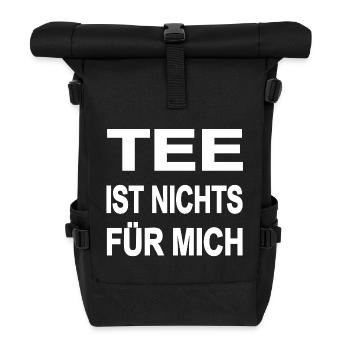 Tee - Rolltop Rucksack - Schwarz - Vorne