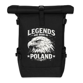 Poland Legend: White Eagle – Pride & Tradition - Roll Top Backpack - black - Front