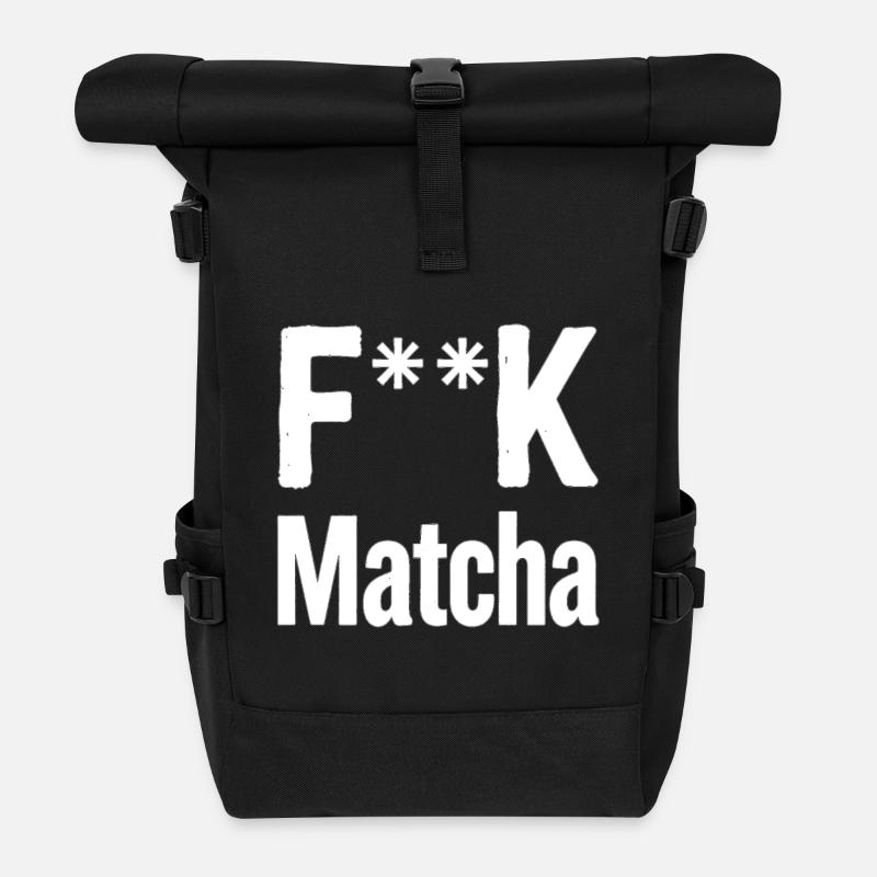 Matcha Rebellion T-shirt - Rolltop Rucksack - Schwarz