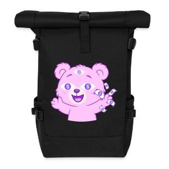 Money Teddy - Roll Top Backpack - black - Front