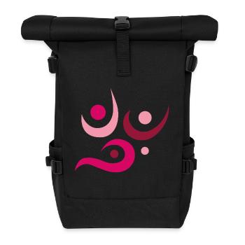 Yoga design_7 - Roll Top Backpack - black - Front