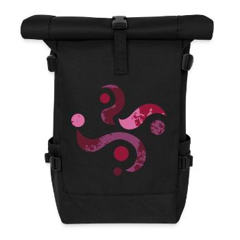 Yoga design_28 - Sac à dos roll top - noir - Devant
