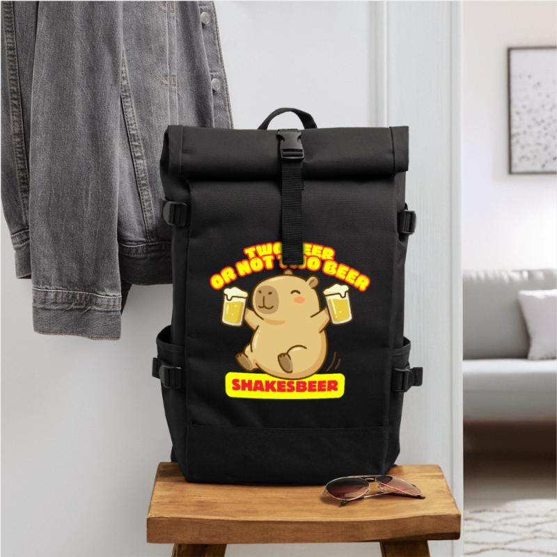 Zwei Bier oder nicht zwei Bier – Shakesbeer – Capybara Rolltop Rucksack