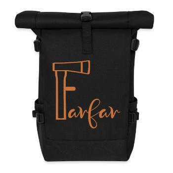 Grandfather Axe - Roll Top Backpack - black - Front