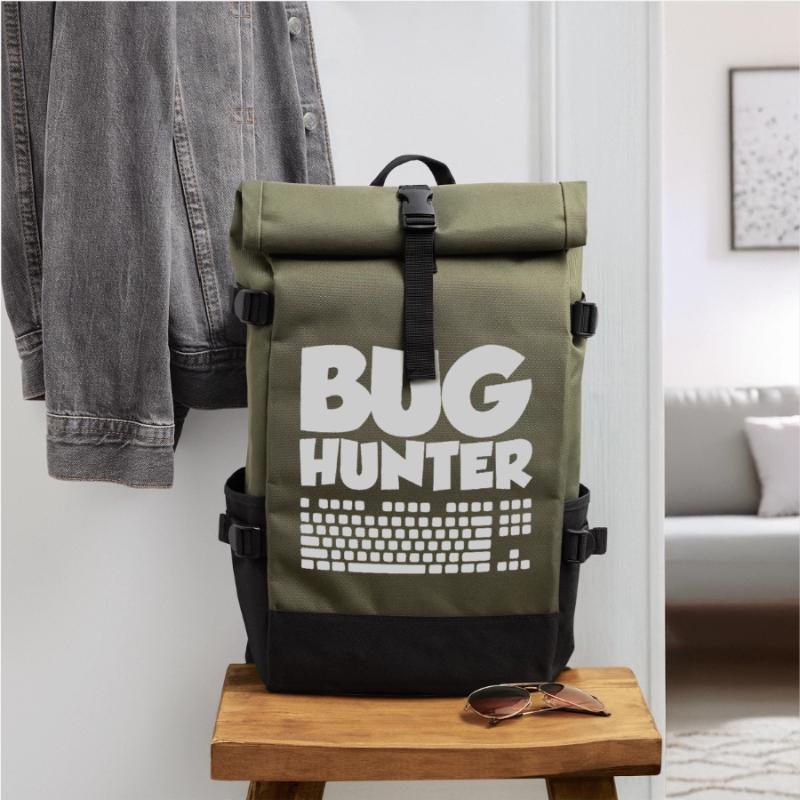 Funny Software Engineers Programmers Developers Roll Top Backpack