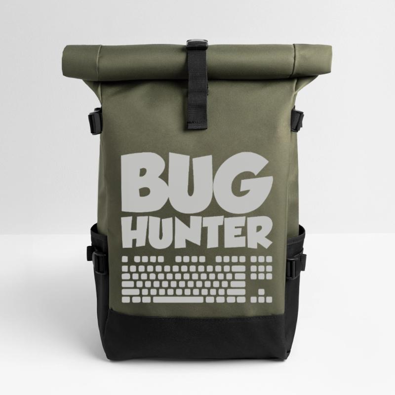 Funny Software Engineers Programmers Developers Roll Top Backpack