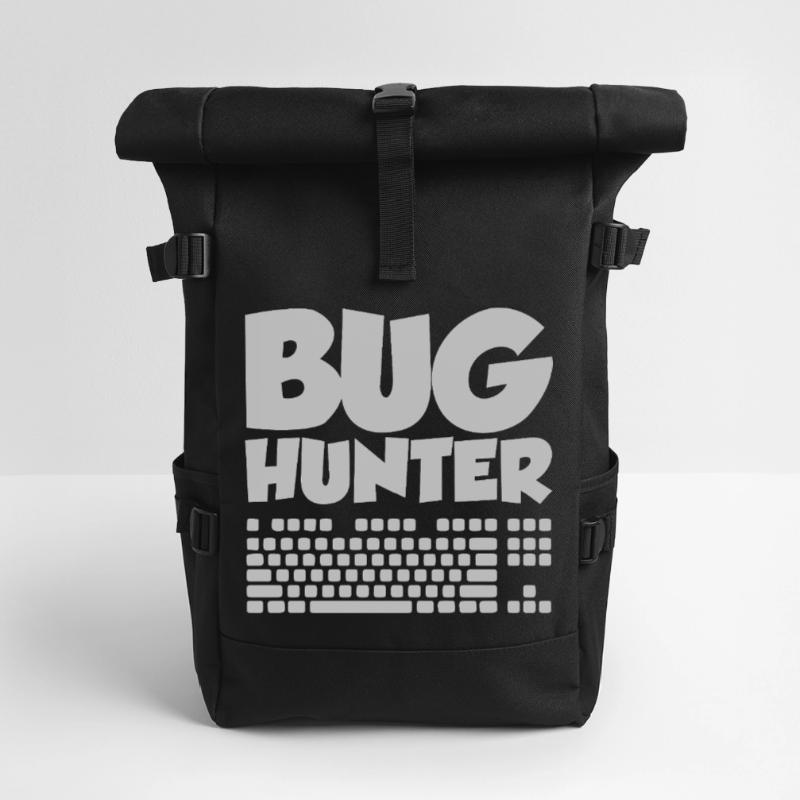 Funny Software Engineers Programmers Developers Roll Top Backpack