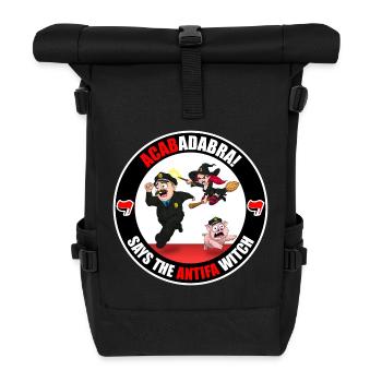 The Antifa Witch - Police - Sac à dos roll top - noir - Devant