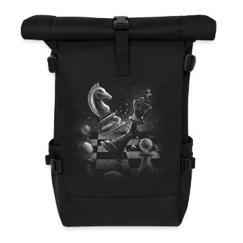 Schach Profi - Rolltop Rucksack - Schwarz - Vorne