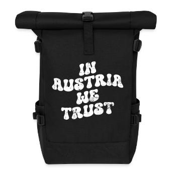 En Autriche, nous avons confiance - Sac à dos roll top - noir - Devant