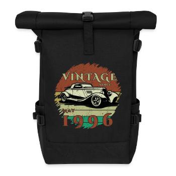 30th Birthday - Classic - Vintage since 05/1996 - Roll Top Backpack - black - Front