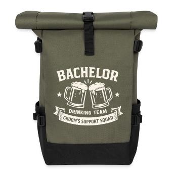 Équipe de Boissons Bachelor - Équipe de soutien aux mariés JGA - Sac à dos roll top - olive/noir - Devant