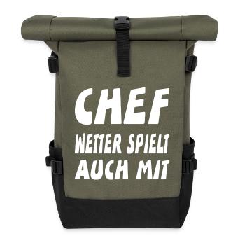 Chef - Rolltop Rucksack - Olive/Schwarz - Vorne