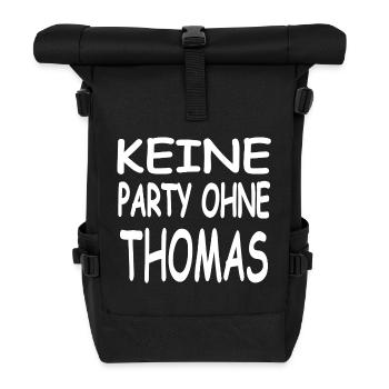Thomas - Rolltop Rucksack - Schwarz - Vorne