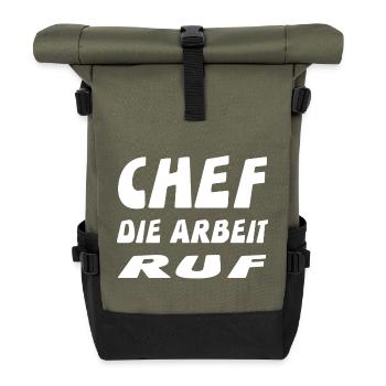Chef - Rolltop Rucksack - Olive/Schwarz - Vorne