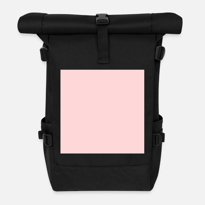 rosa Hintergrund Textur Vorlage personalisieren - Rolltop Rucksack - Schwarz